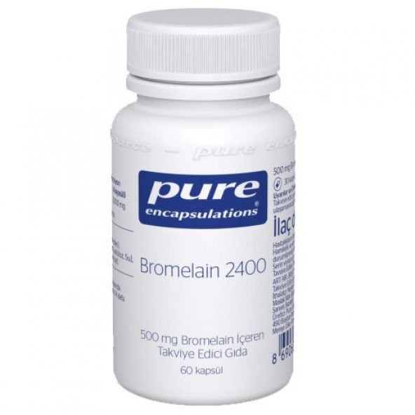 Pure Bromelain 2400 60 Kapsül ürün görseli 1