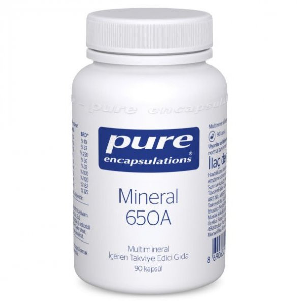 Pure Mineral 650A 90 Kapsül ürün görseli 1