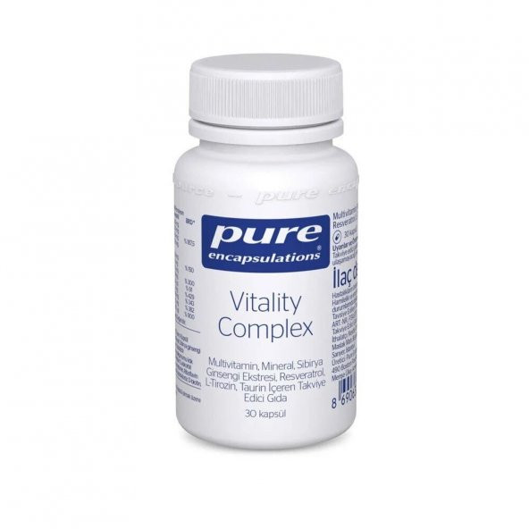 Pure Vitality Complex 30 Kapsül ürün görseli 1
