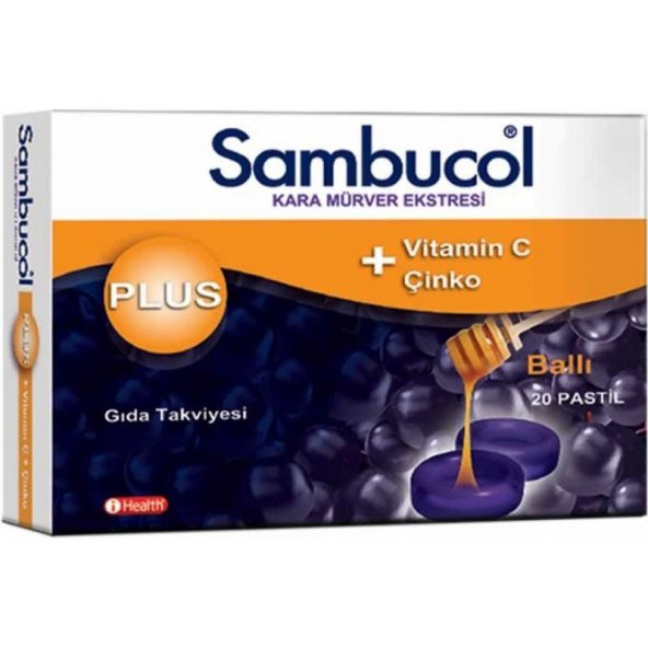 Sambucol Plus Kara Mürver Ekstresi 20 Pastil ürün görseli 1