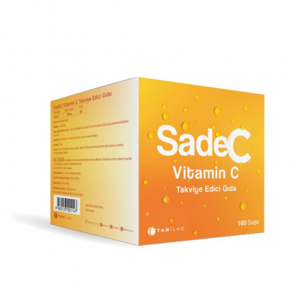 SadeC Vitamin C Takviye Edici Gıda 100 Saşe ürün görseli 1