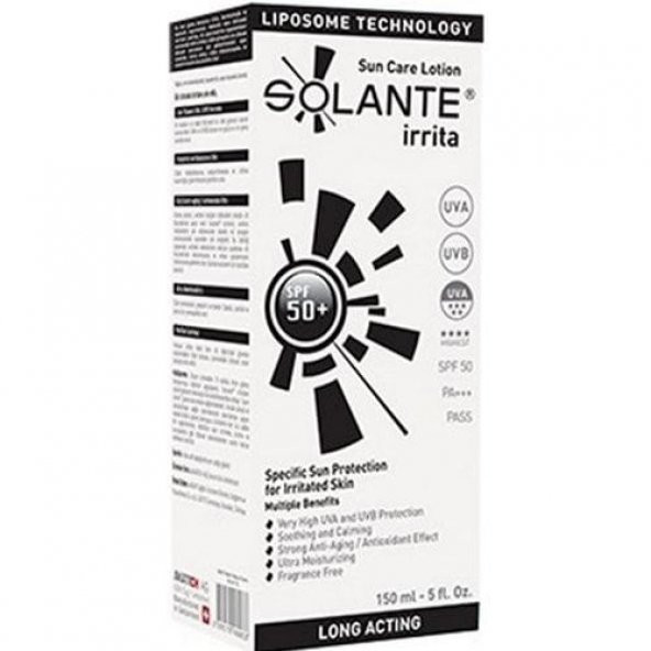 Solante İrrita Lotion Spf 50 150 ml ürün görseli 1