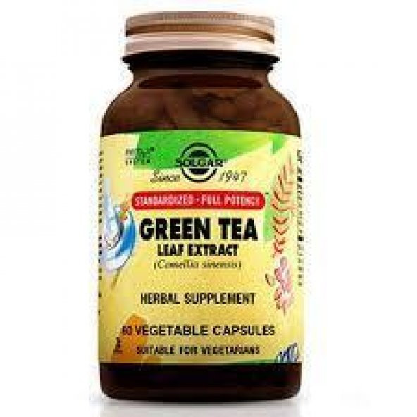 Solgar Green Tea Leaf Extract 60 Kapsül ürün görseli 1