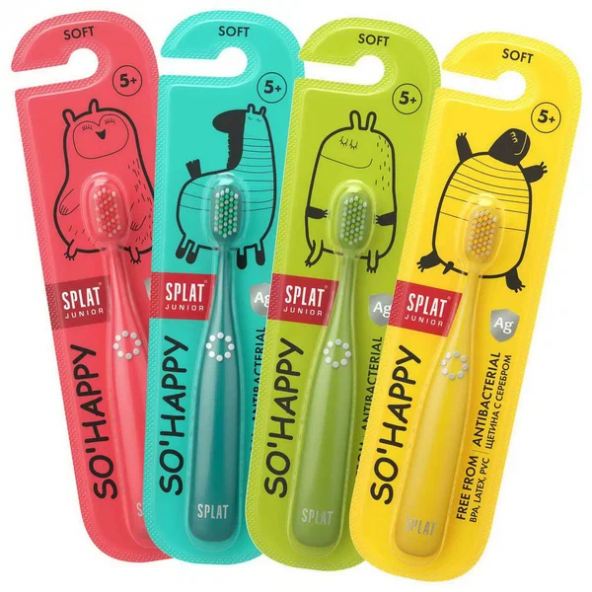 Splat Diş Fırçası So Happy Junior Çocuk Yumuşak 4+ Yaş ürün görseli 1
