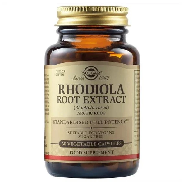 Solgar Rhodiola Root Extract 60 Kapsül ürün görseli 1