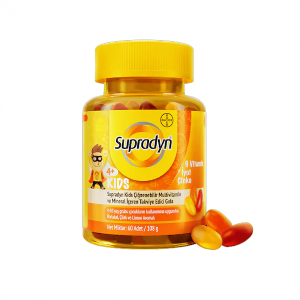 Supradyn Kids Multivitamin ve Mineral 60 Tablet ürün görseli 1