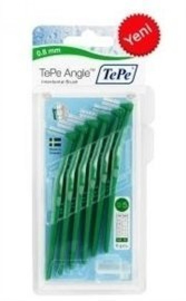 Tepe Angle Arayüz Diş Fırçası 0.8 mm Yeşil  6 lı ürün görseli 1