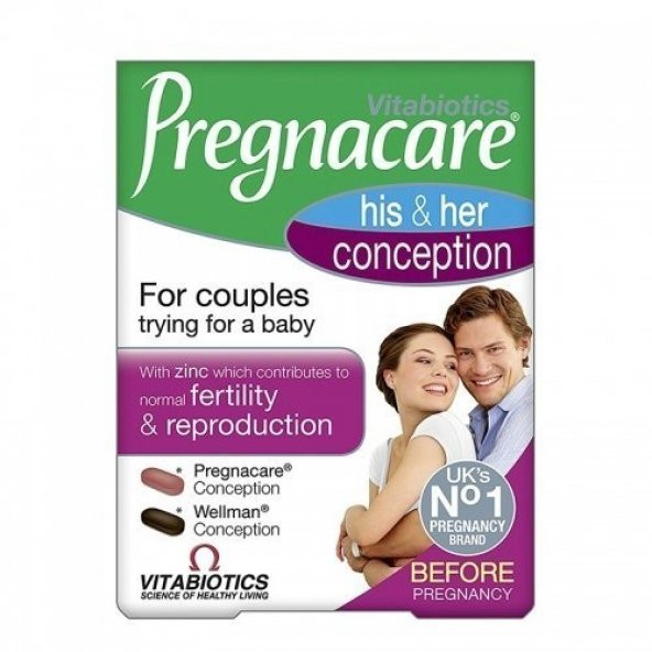 Vitabiotics Pregnacare Him and Her Conception Tablet 60 ürün görseli 1
