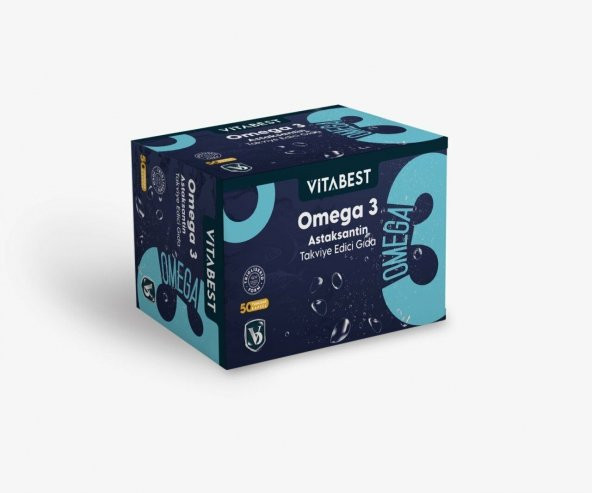 Vitabest Omega 3 Astaksantin 50 Yumuşak Kapsül ürün görseli 1
