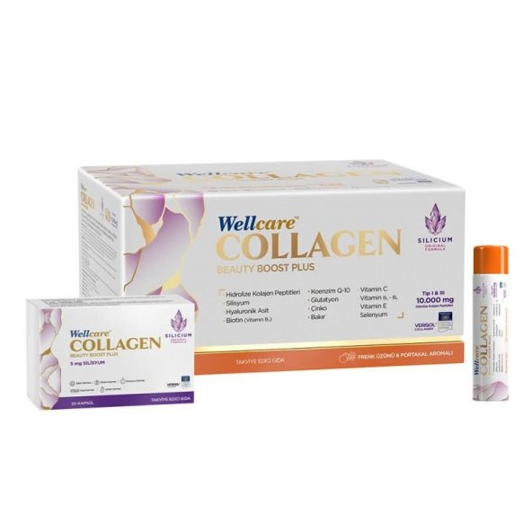 Wellcare Collagen Frenk Üzüm Portakal 10000 mg 30 Tüp ürün görseli 1