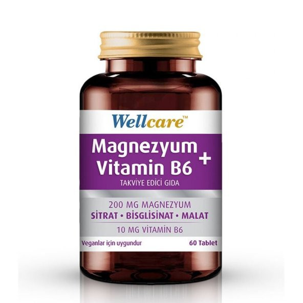 Wellcare Magnezyum + Vitamin B6 60 Tablet ürün görseli 1