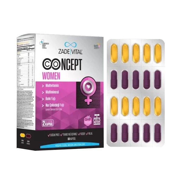 Zade Vital Concept Women Kapsül 60'lı ürün görseli 1