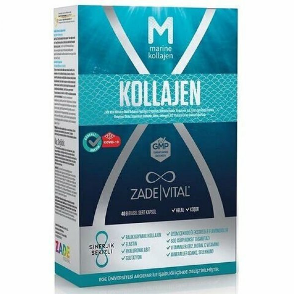 Zade Vital Marine Collagen 40 Kapsül ürün görseli 1
