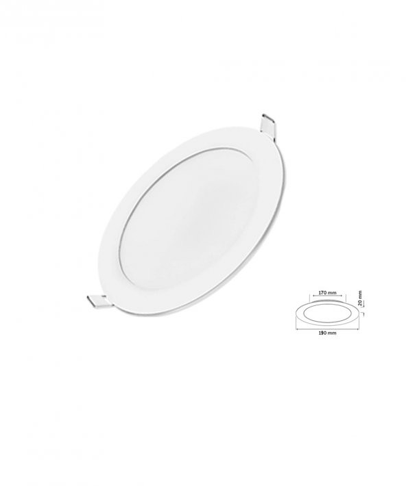 15W Sıva Altı Yuvarlak Slim Led Panel Beyaz Işık 2 Adet ürün görseli 1