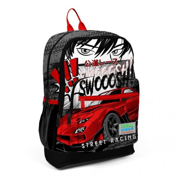 Coral High Büyük Boy Okul Sırt Çantası Anime Araba 23747 ürün görseli 1