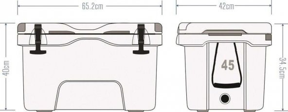 IcePeak Aden Plus Buzluk 45 Litre - Resim 3