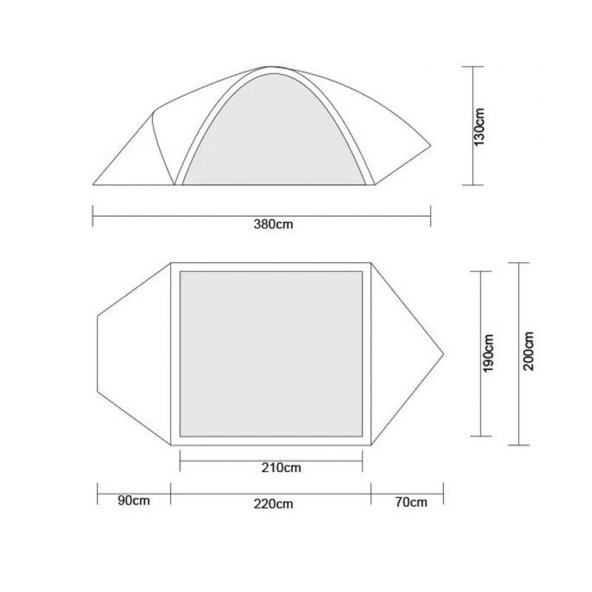 Orcamp Nord Dorm 3 Kişilik Çadır - Resim 5