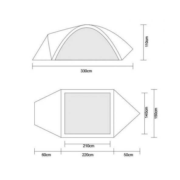 Orcamp Nord Dorm 2 Kişilik Çadır - Resim 5
