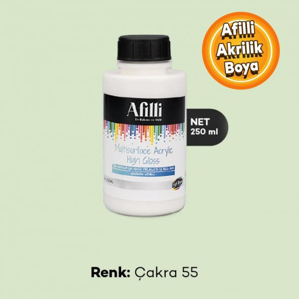 Afilli Çakra 55 Su Bazlı Ev Bakım Ve Hobi Boyası 250 ML ürün görseli 1