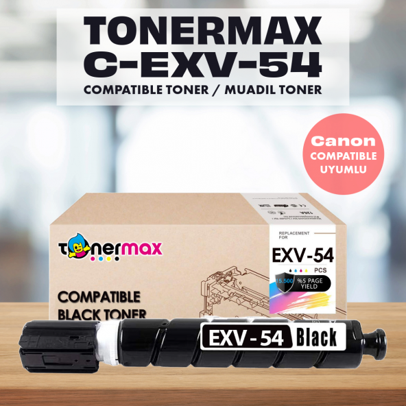 Canon C-EXV-54 Muadil Toner Siyah / ImageRUNNER C3025i / C3125i / C3262i ürün görseli 1
