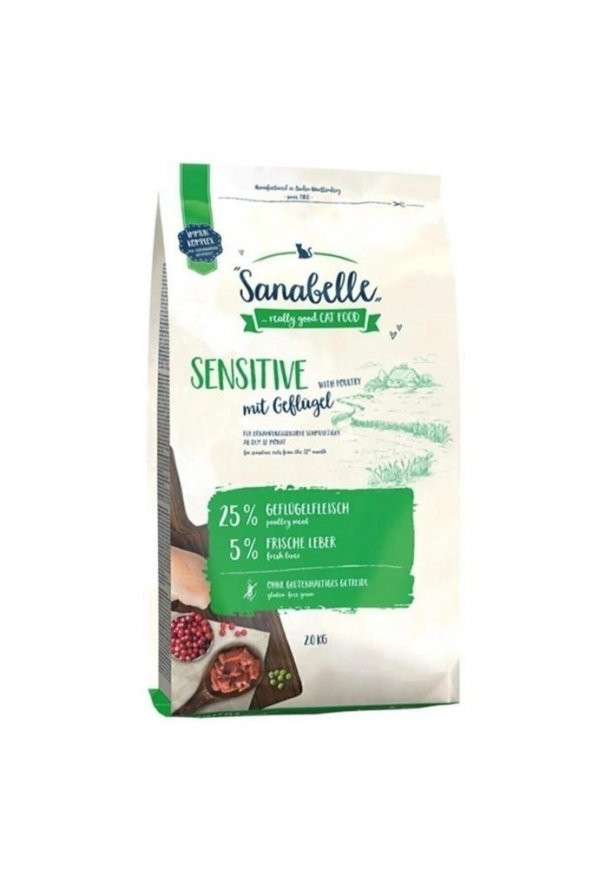Sanabelle Sensitive With Fresh Poultry Tahılsız Kedi Maması 2 Kg ürün görseli 1