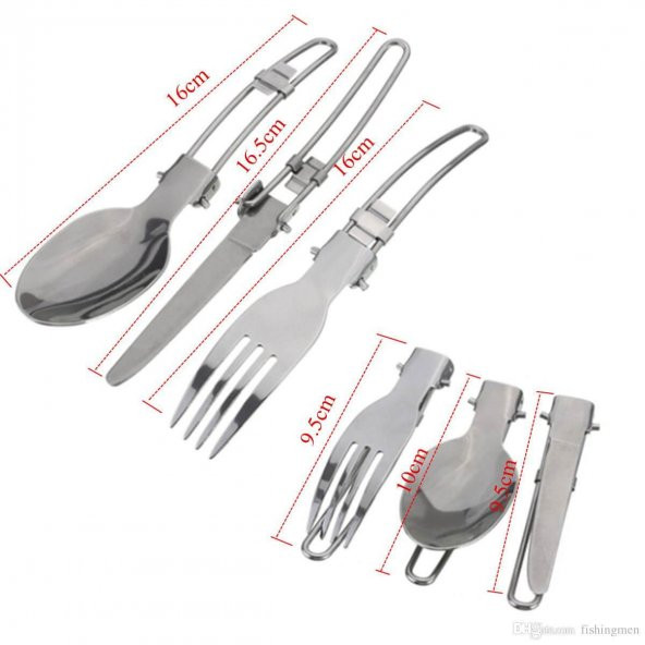 Nurgaz Katlanır Kaşık Bıçak Çatal Set - Resim 2