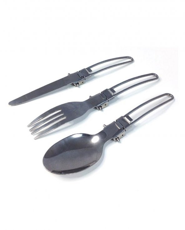 Nurgaz Katlanır Kaşık Bıçak Çatal Set - Resim 4