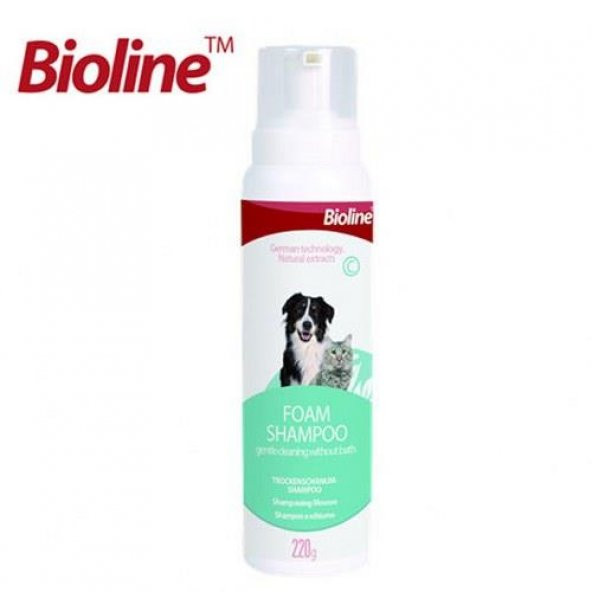 Bioline Kedi ve Köpek Köpük Şampuan 220 Gr ürün görseli 1