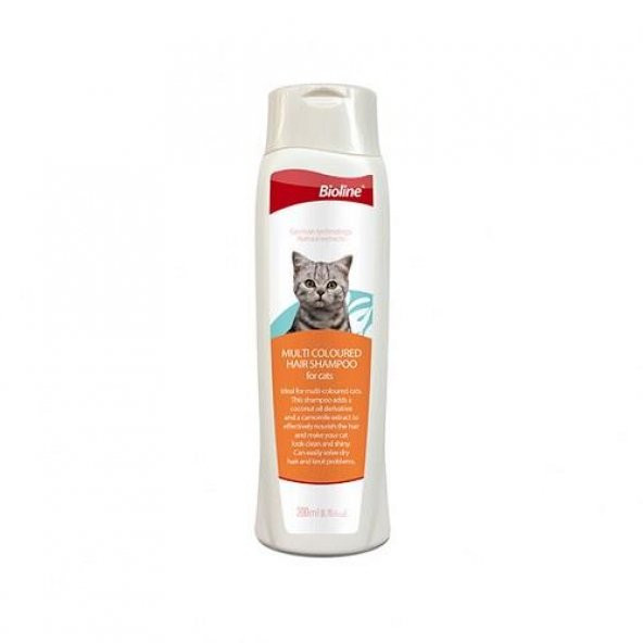 Bioline Kedi Şamp. Çok Renkli Kediler İçin 200 ML ürün görseli 1