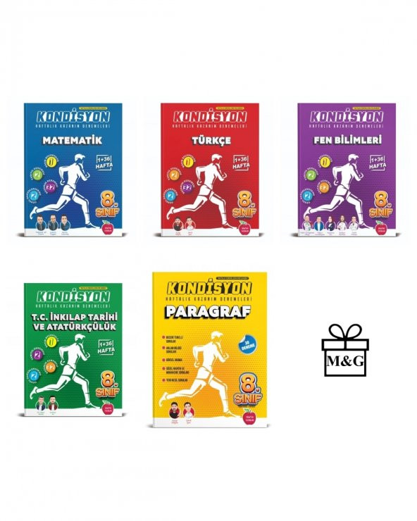 8.Sınıf Kondisyon Matematik Türkçe Fen Bilimleri T.C. İnkılap Tarihi Ve Atatürkçülük Ve Paragraf Deneme ürün görseli 1