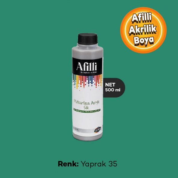 Afilli Yaprak 35 Su Bazlı Ev Bakım Ve Hobi Boyası 500 ML ürün görseli 1