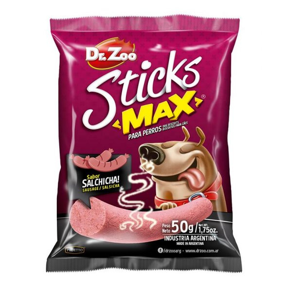 Dr.zoo Sticks Max Sosisli Köpek Ödülü 50gr ürün görseli 1