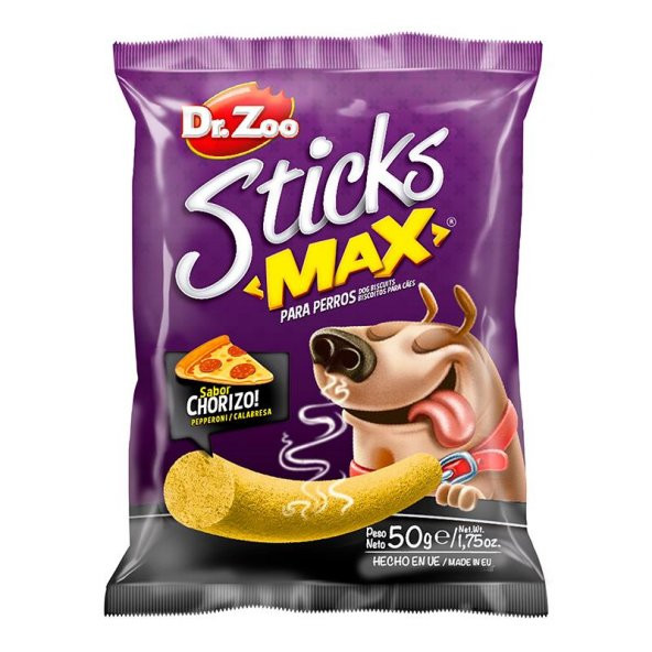 Dr.zoo Sticks Max Sucuk Peynirli Köpek Ödülü 50gr ürün görseli 1