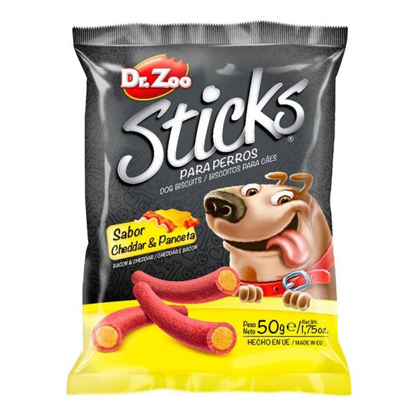 Dr.zoo Sticks Cheddar-pastırmalı Köpek Ödülü 50gr ürün görseli 1