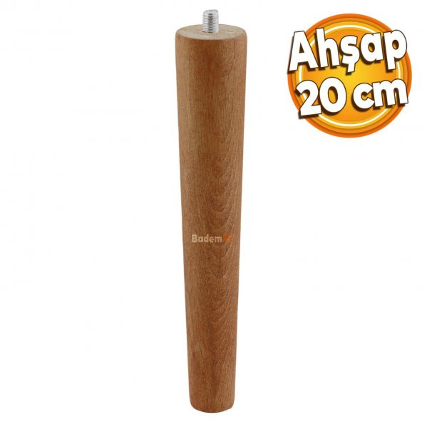 Ahşap Ayak Sehpa Masa Puf Tabure Ünite Koltuk Ayağı M8 Civatalı 20 cm Mobilya Ayakları ürün görseli 1