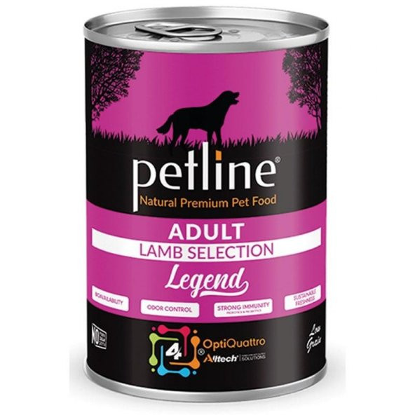 Petline Super Premium Yetişkin Köpek Konservesi Kuzu etli Ve Prinçli Pate 400 Gr (Legend) ürün görseli 1