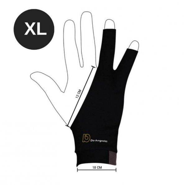 Sanatçı Çizim Eldiveni Siyah Renk XL ürün görseli 1