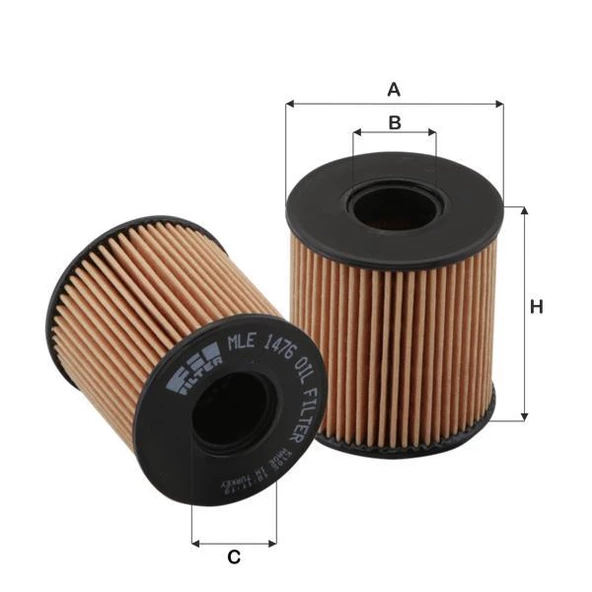 FİL MLE1476 YAĞ FİLTRESİ TRANSİT V347 BERLİNGO C-ELYSEE C2 C3 C4 C5 JUMPER NEMO DUCATO FİORİNO CMAX FOCUS KUGA MONDEO ürün görseli 1