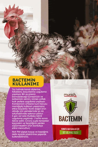 Munich Vet Bactemin Bit Pire Tozu 500 gr - Resim 2