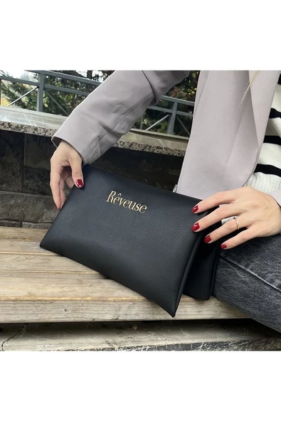 Reveuse Siyah Çanta - Resim 3