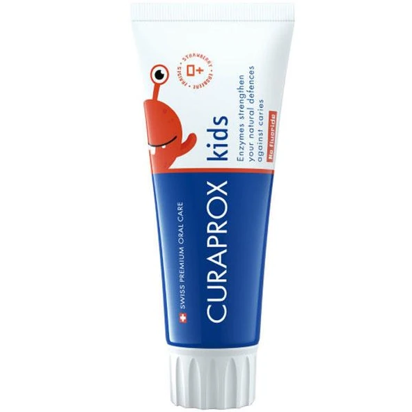 Curaprox Enzycal Kids Diş Macunu Çilekli 60 ml Florürsüz 0 yaş ürün görseli 1