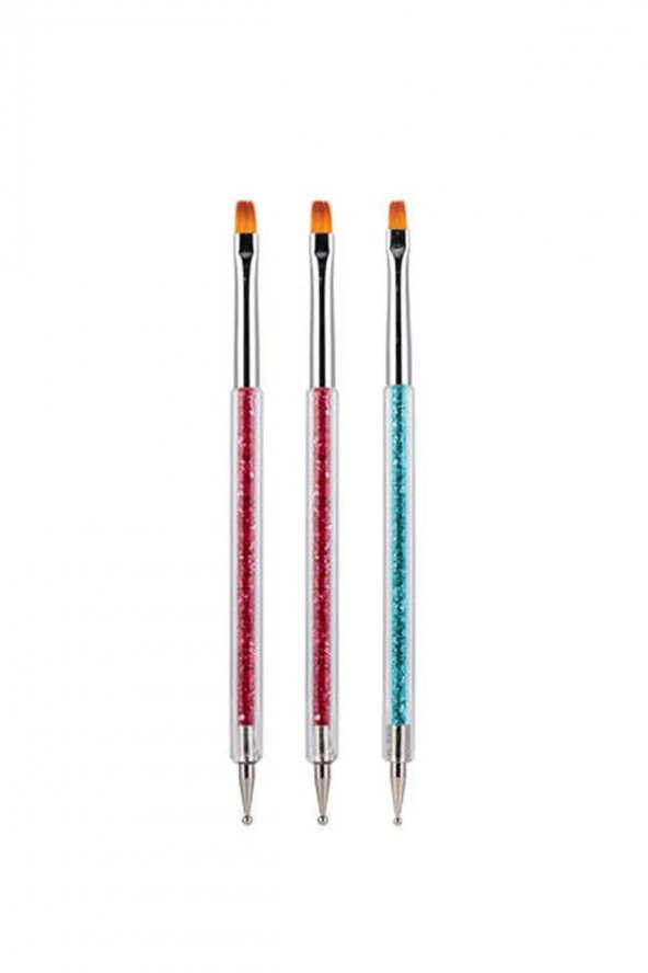 Fontenay Tırnak Süsleme Fırçası Nail Art Fırça Tırnak Desen Fırçası Seti 4 ürün görseli 1