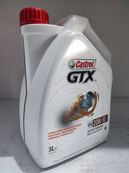 Castrol GTX 20W-50 3 lt Motor Yağı - 2024 ürün görseli 1