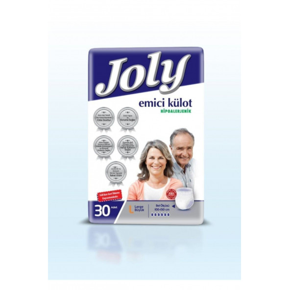 JOLY EMİCİ KÜLOTLU HASTA BEZİ BÜYÜK BOY (LARGE) 30 ADET ürün görseli 1