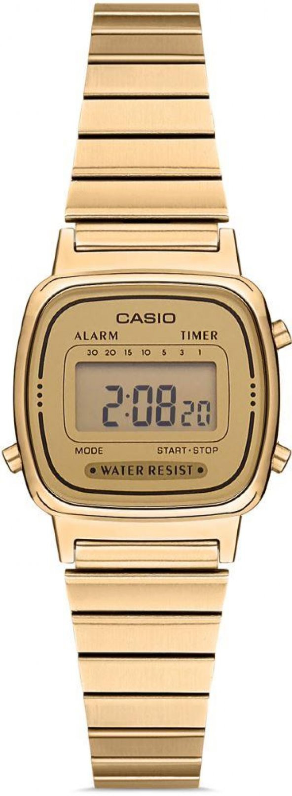CASIO LA670WGA-9DF ALTIN KAPLAMA RETRO BAYAN KOL SAATİ ürün görseli 1