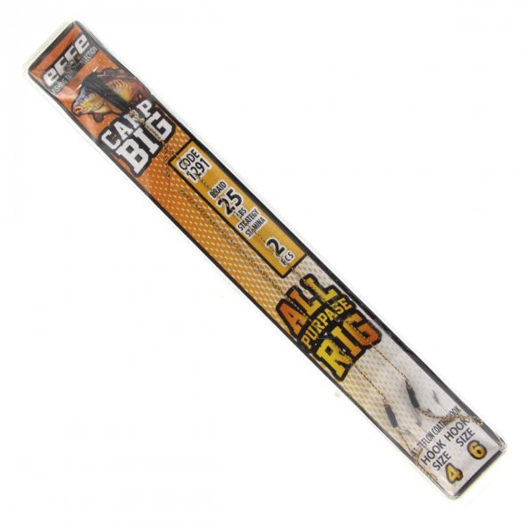 Effe Boili Carp Big İğneli Hazır Takım 2P Size:4-6 ürün görseli 1