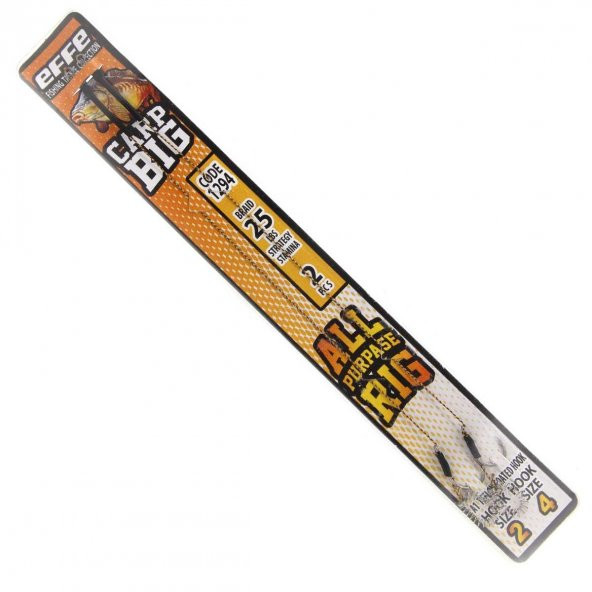 Effe Boili Carp Big İğneli Hazır Takım 2P Size:2-4 ürün görseli 1