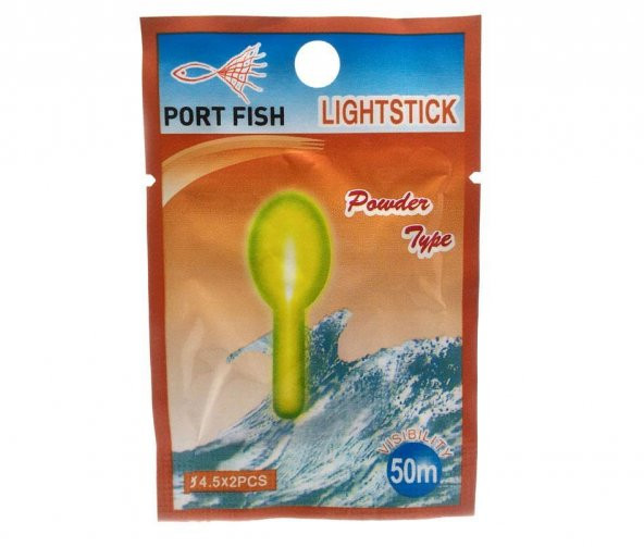 PortFish LightStick 4,5*2Li Topus Kafa Fosfor ürün görseli 1