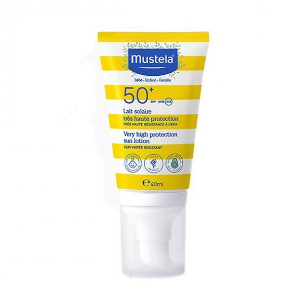 Mustela Güneş Sütü SPF 50 Yüz için 40 ml ürün görseli 1