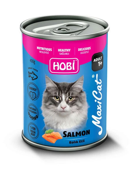 Hobi Maxicat Somonlu Kedi Konserve 400 Gr ürün görseli 1